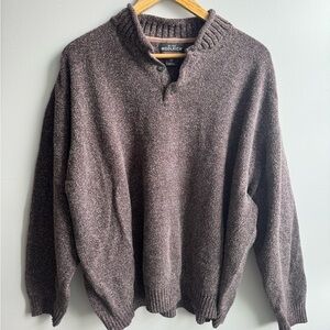 Woolrich Men's Dark Plum Crewneck Sweater